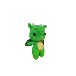Peluche dragón hecho a mano a ganchillo (amigurumi). - Imagen 2