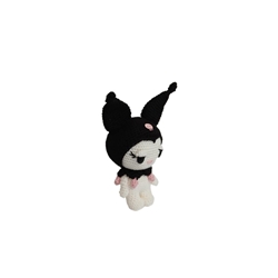 Peluche kuromi hecho a mano a ganchillo (amigurumi). - Imagen 2