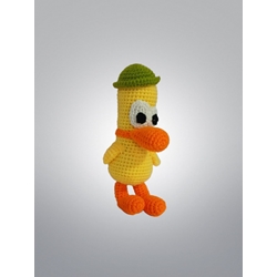 Peluche pato pocoyo hecho a mano a ganchillo (amigurumi). - Imagen 2