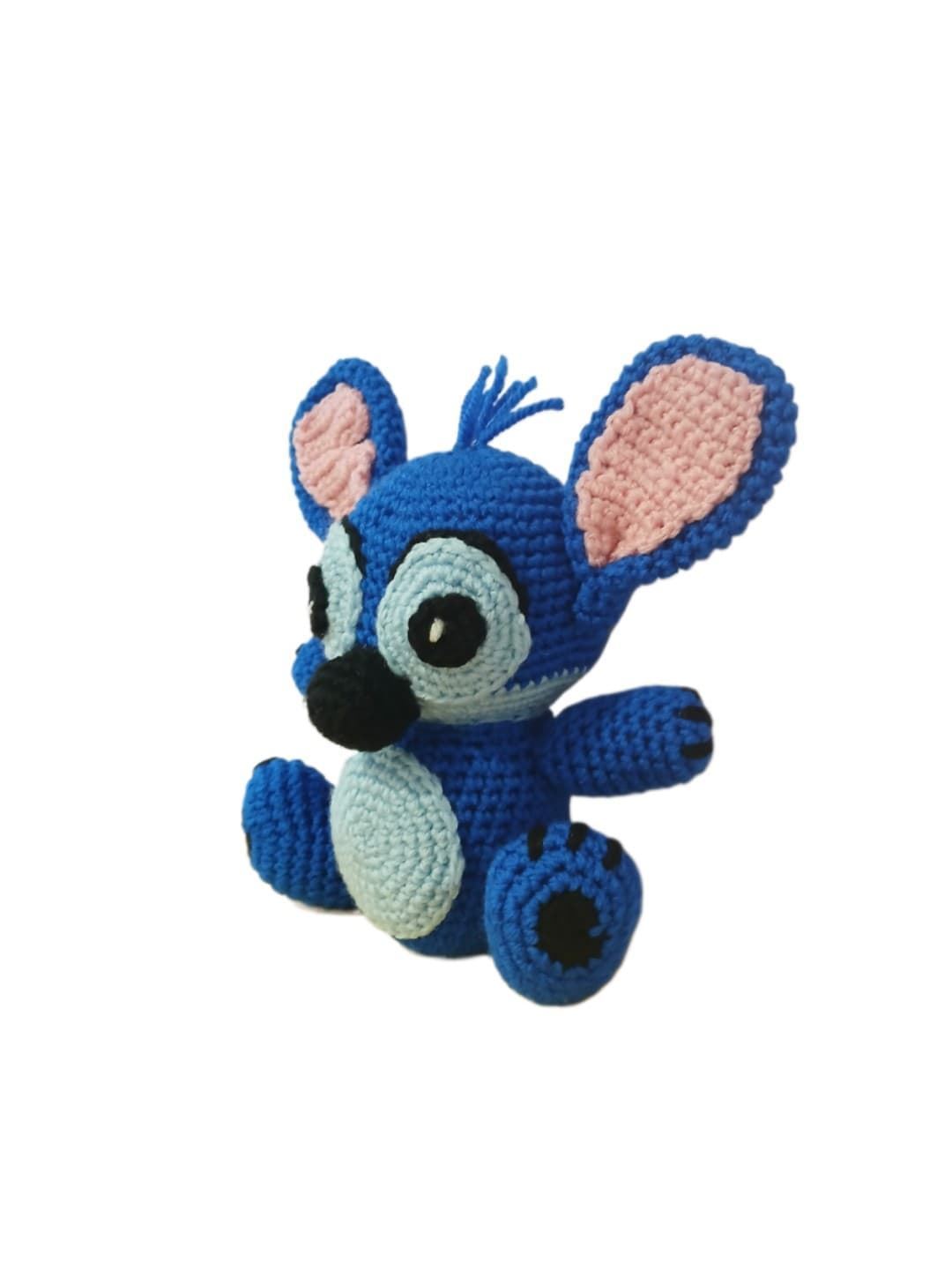 Peluche stitch hecho a mano a ganchillo (amigurumi). - Imagen 3