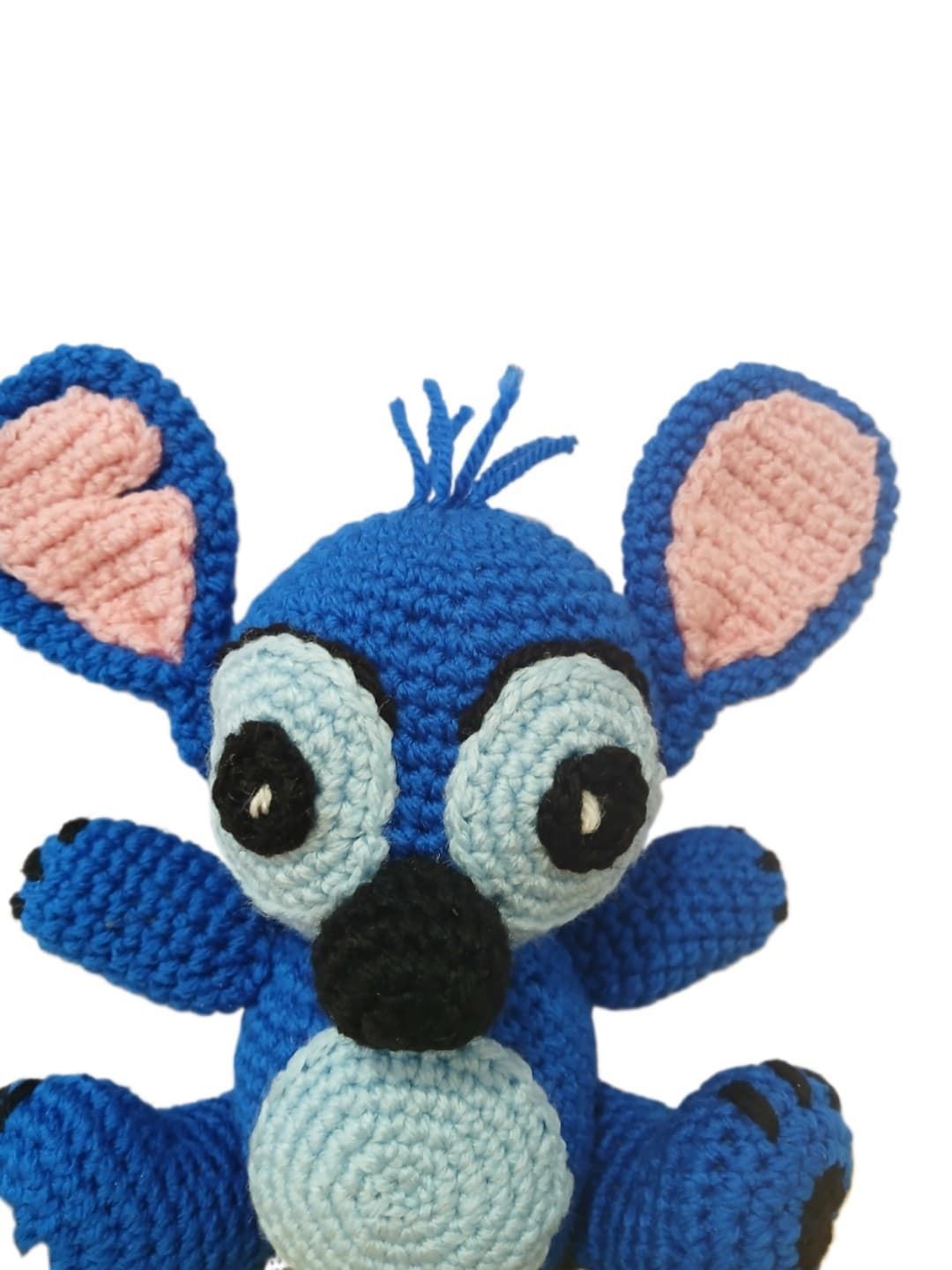 Peluche stitch hecho a mano a ganchillo (amigurumi). - Imagen 4