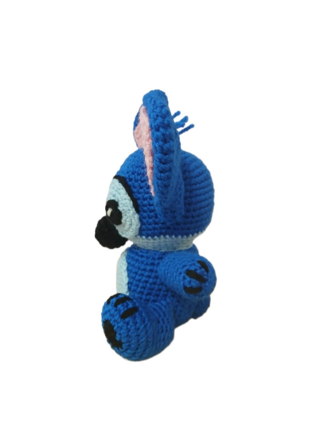 Peluche stitch hecho a mano a ganchillo (amigurumi). - Imagen 6