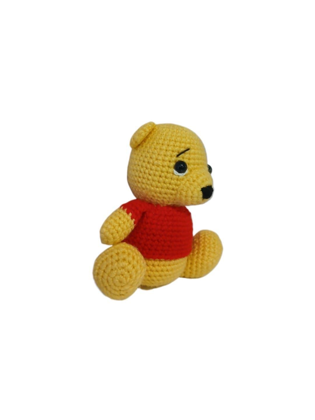 Peluche winnie pooh hecho a mano a ganchillo (amigurumi). - Imagen 4