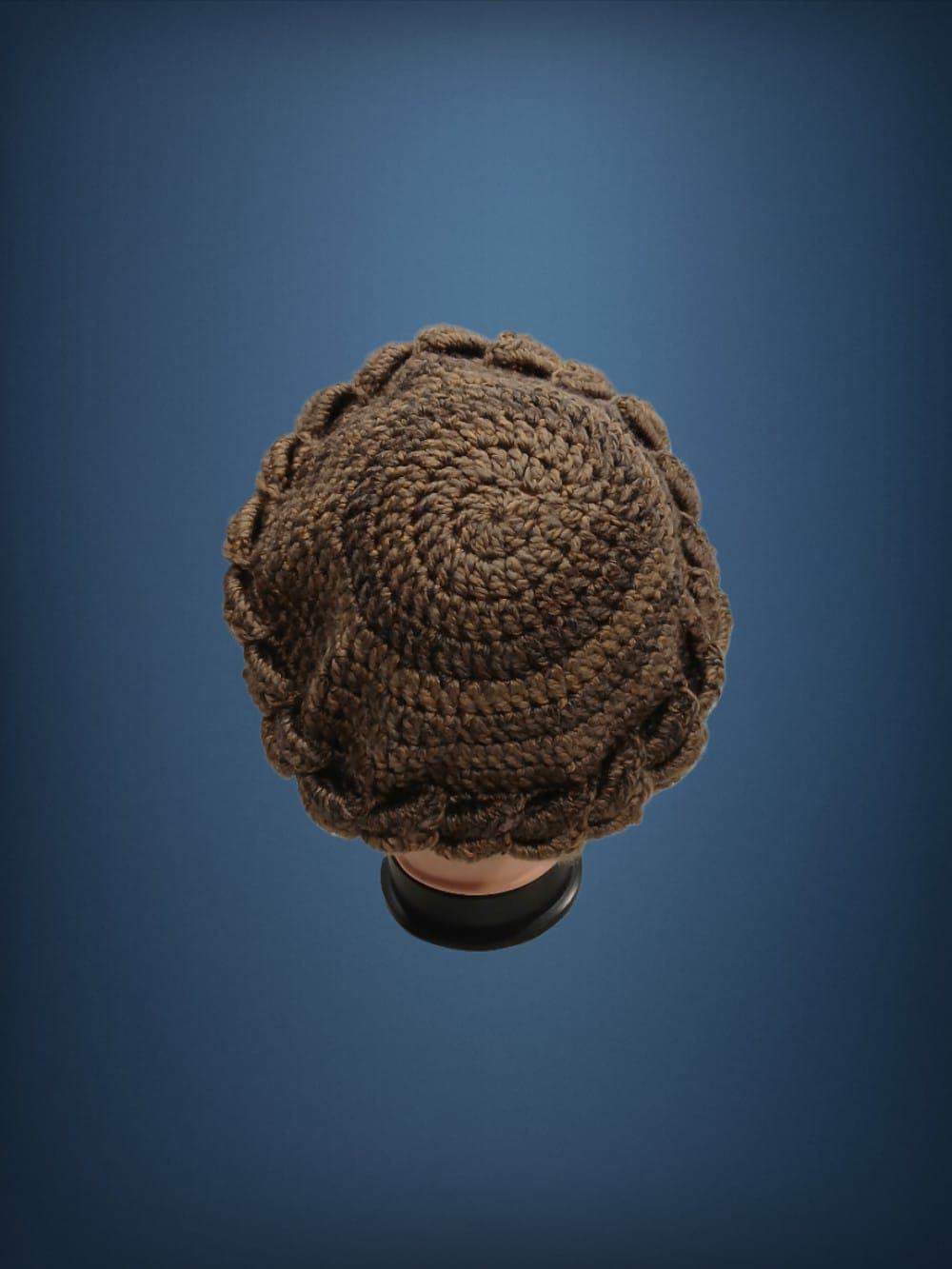 Gorro ondas tonos marrones hecho a mano a ganchillo (27) - Imagen 2