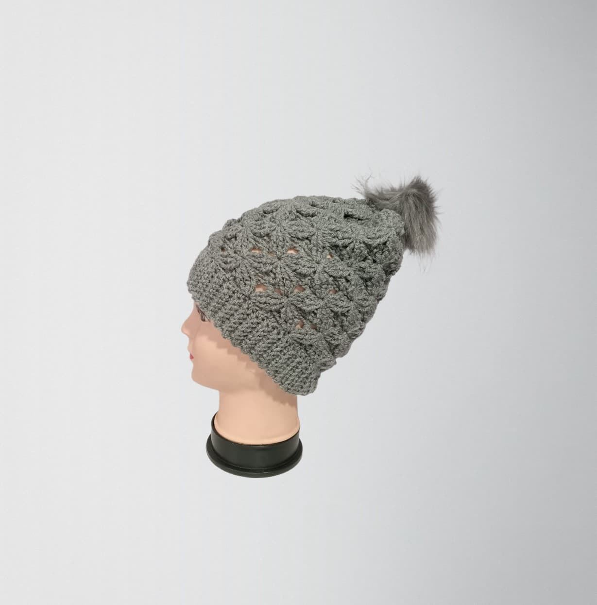 Gorro pompón gris medio adulto - Imagen 3