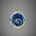 Monedero jaspeado azul hecho a mano a ganchillo - Imagen 2