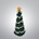 Peluche árbol navidad hecho a mano a ganchillo (amigurumi). - Imagen 1