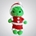 Peluche el grinch navideño-navidad hecho a mano a ganchillo (amigurumi). - Imagen 1