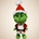 Peluche el grinch navideño-navidad hecho a mano a ganchillo (amigurumi). - Imagen 1