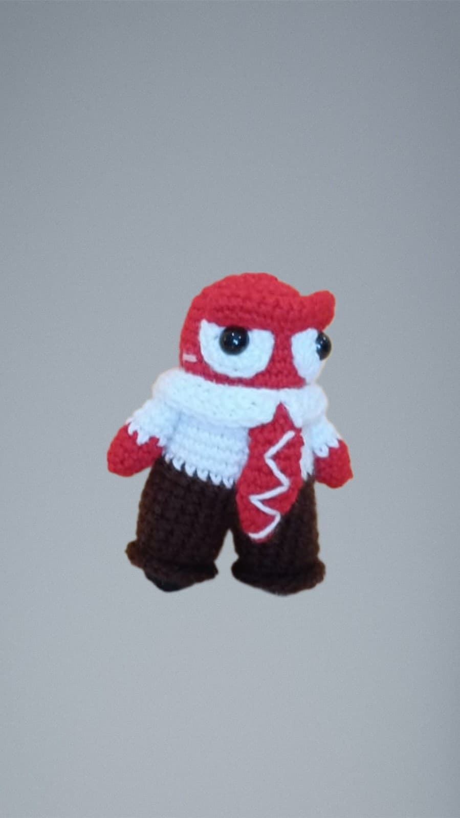 Peluche furia inside out del revés emociones hecha a mano a ganchillo (amigurumi). - Imagen 2