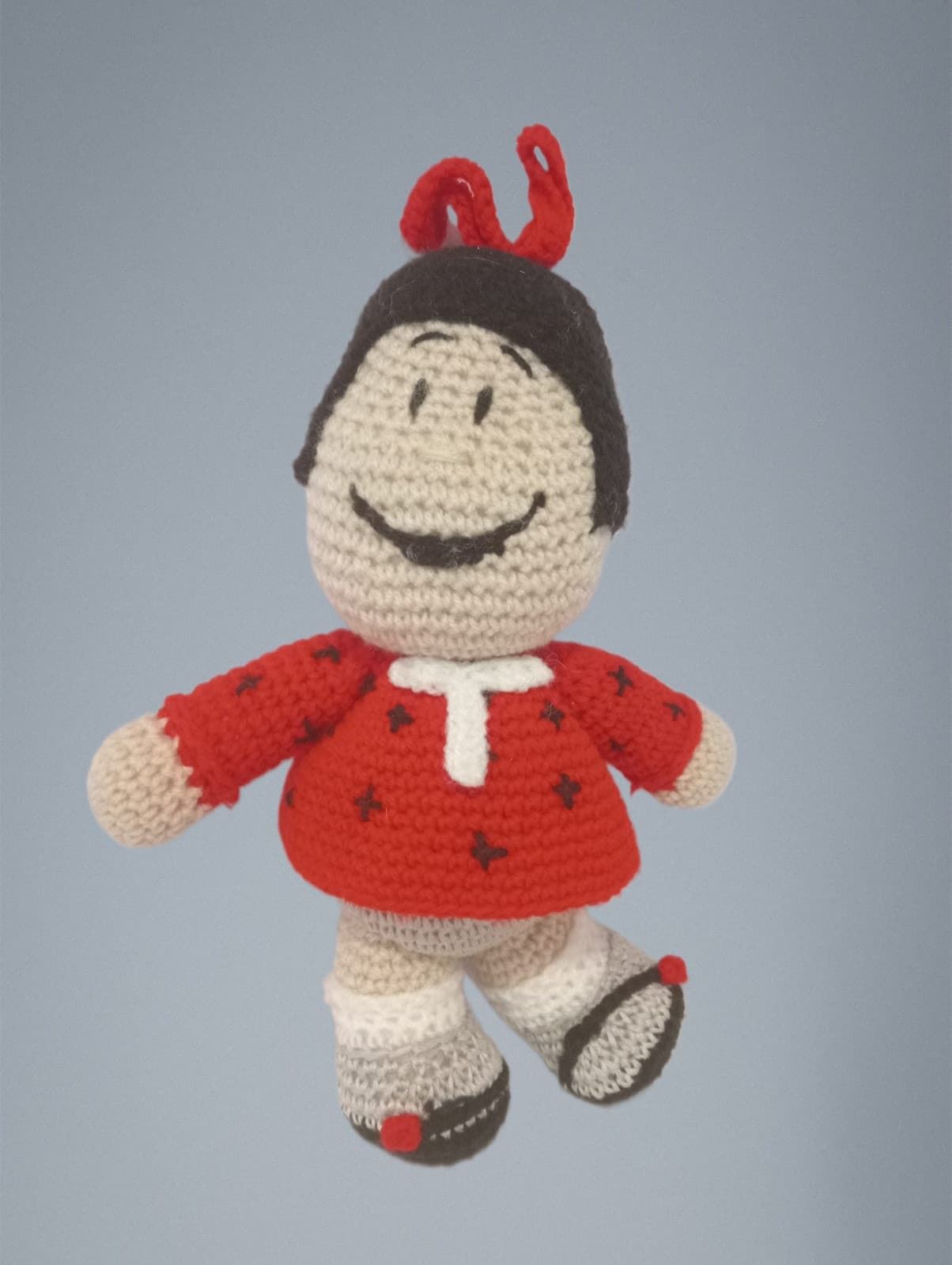 Peluche mafalda hecho a mano a ganchillo (amigurumi). - Imagen 1