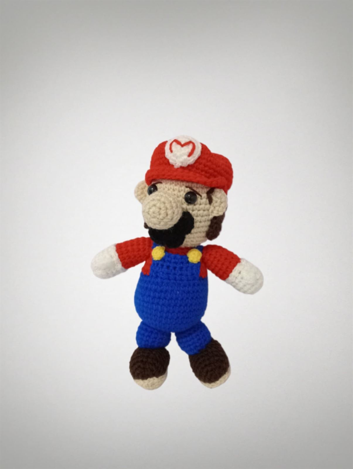 Peluche mario bross hecho a mano a ganchillo (amigurumi). - Imagen 1