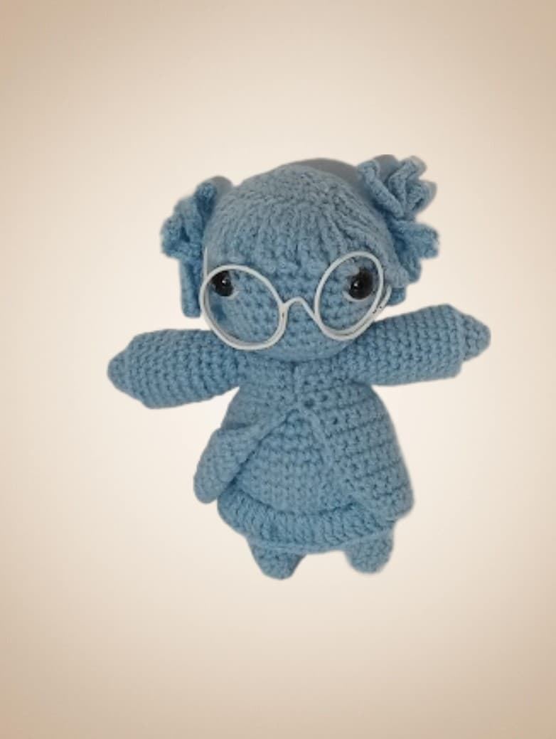 Peluche myrtle la llorona harry potter hecho a mano a ganchillo (amigurumi). - Imagen 2