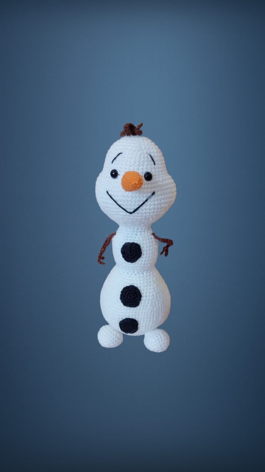 Peluche olaf frozen hecha a mano a ganchillo (amigurumi). - Imagen 1