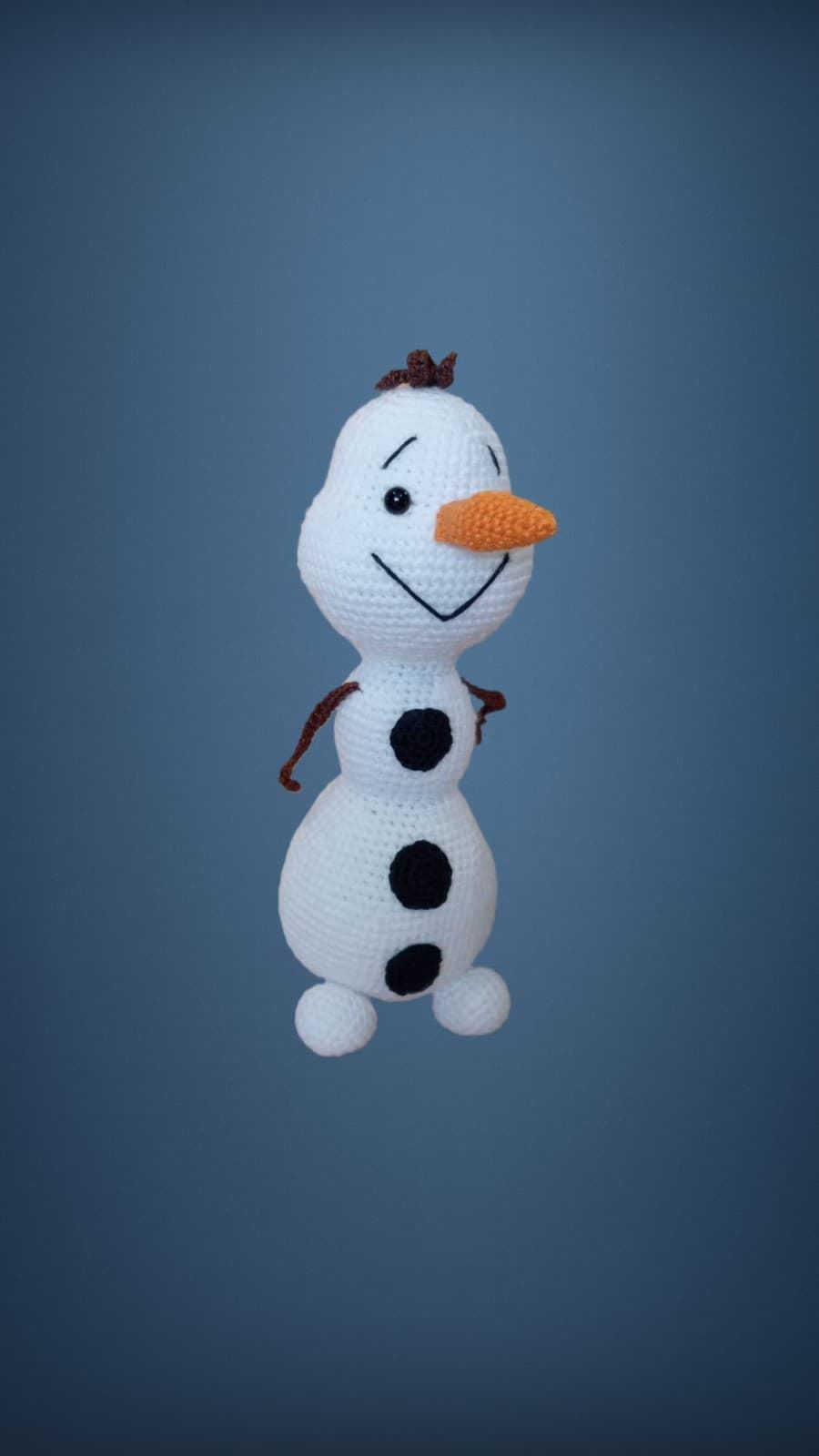 Peluche olaf frozen hecha a mano a ganchillo (amigurumi). - Imagen 2