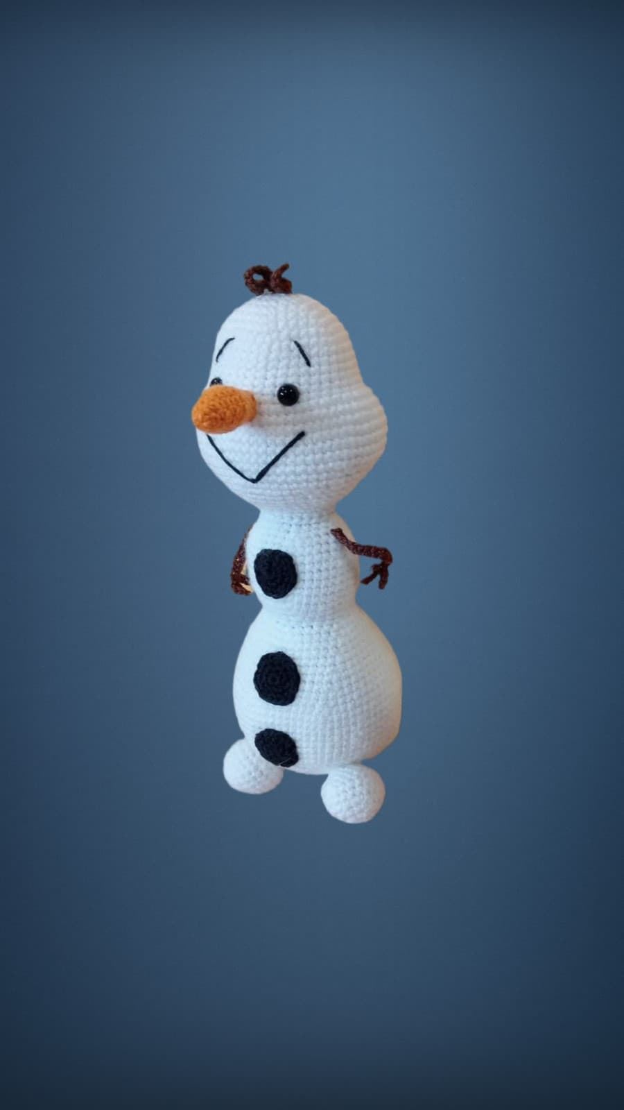 Peluche olaf frozen hecha a mano a ganchillo (amigurumi). - Imagen 3