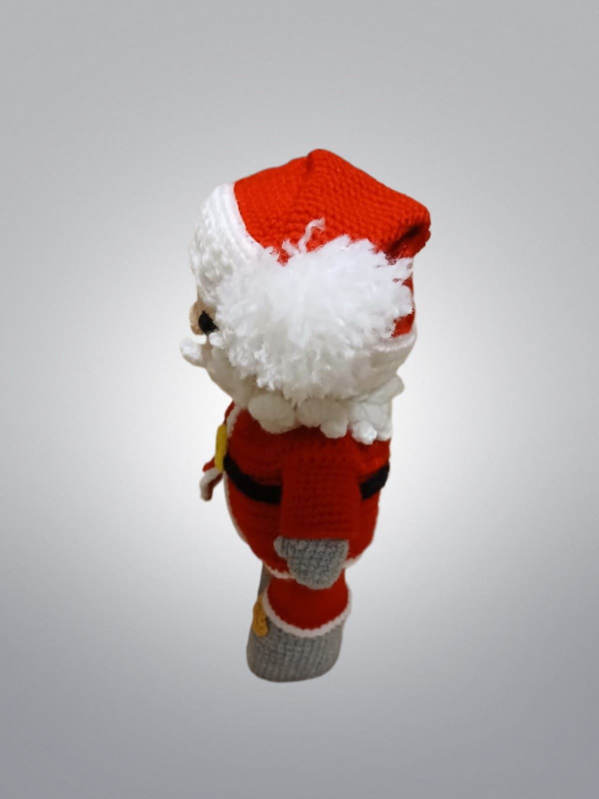 Peluche papá noel navideño-navidad hecho a mano a ganchillo (amigurumi). - Imagen 2