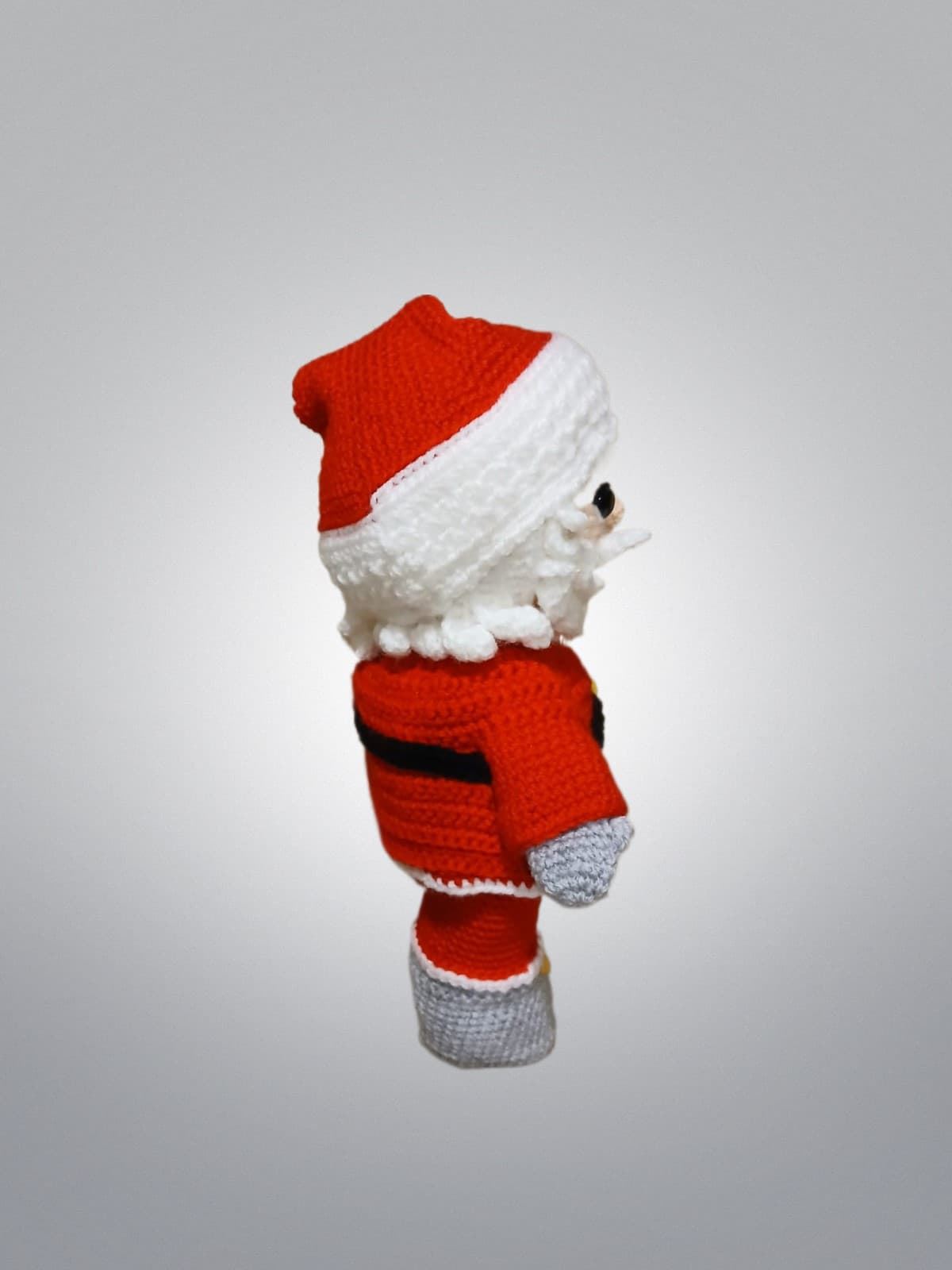 Peluche papá noel navideño-navidad hecho a mano a ganchillo (amigurumi). - Imagen 3