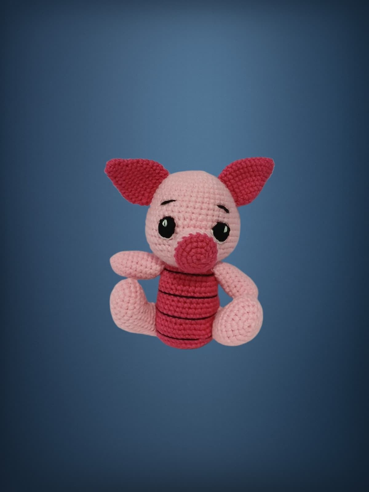 Peluche piglet winnie pooh hecho a mano a ganchillo (amigurumi). - Imagen 1