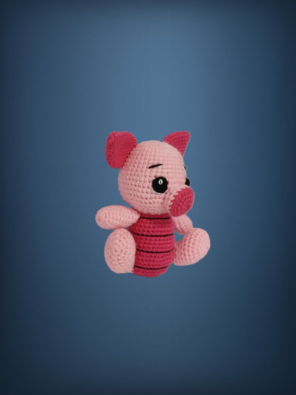 Peluche piglet winnie pooh hecho a mano a ganchillo (amigurumi). - Imagen 2