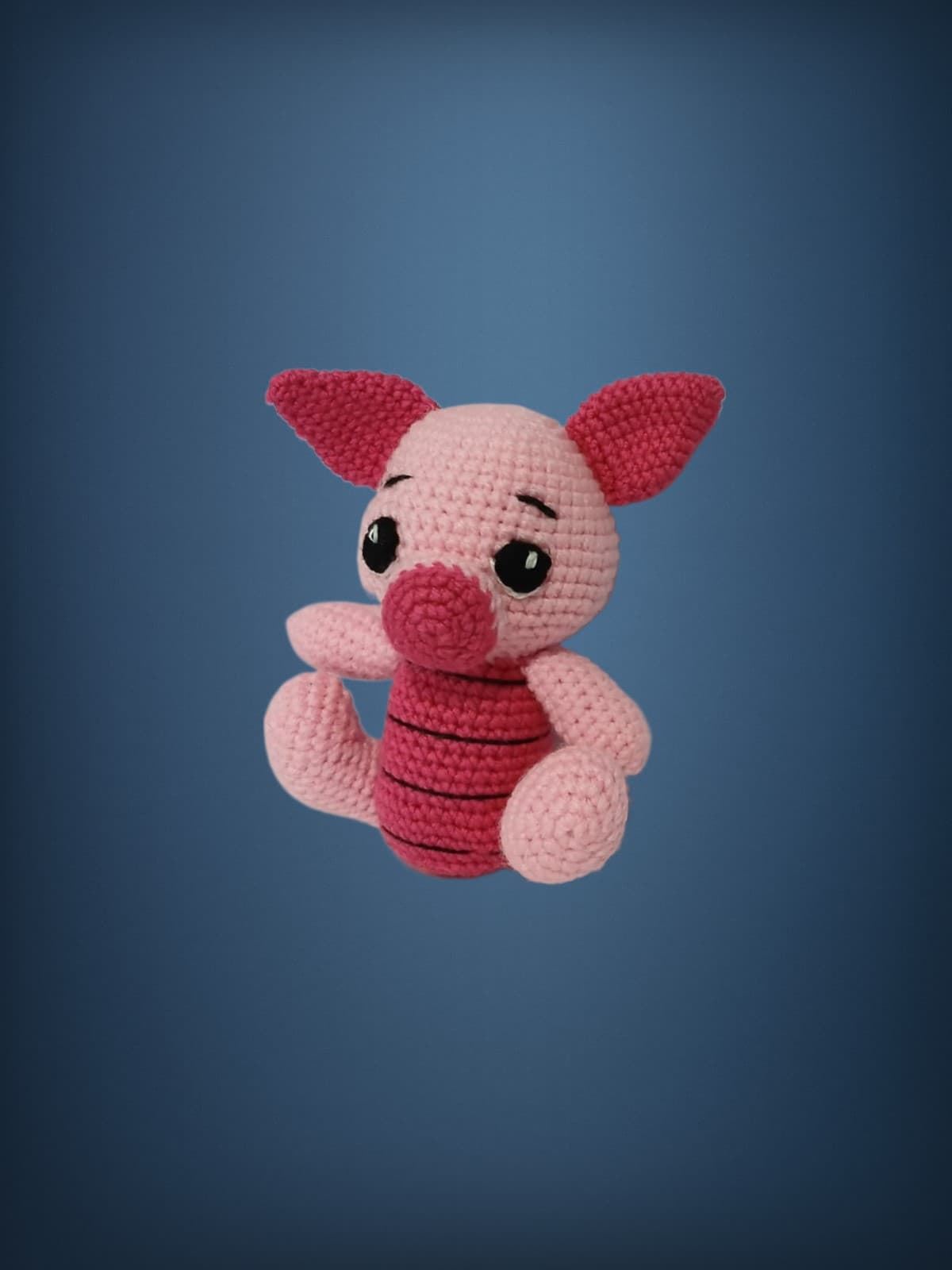 Peluche piglet winnie pooh hecho a mano a ganchillo (amigurumi). - Imagen 3