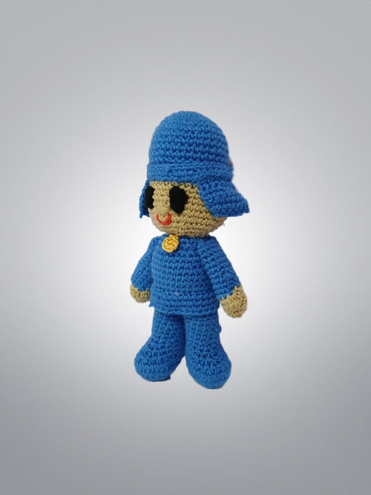 Peluche pocoyo hecho a mano a ganchillo (amigurumi). - Imagen 3