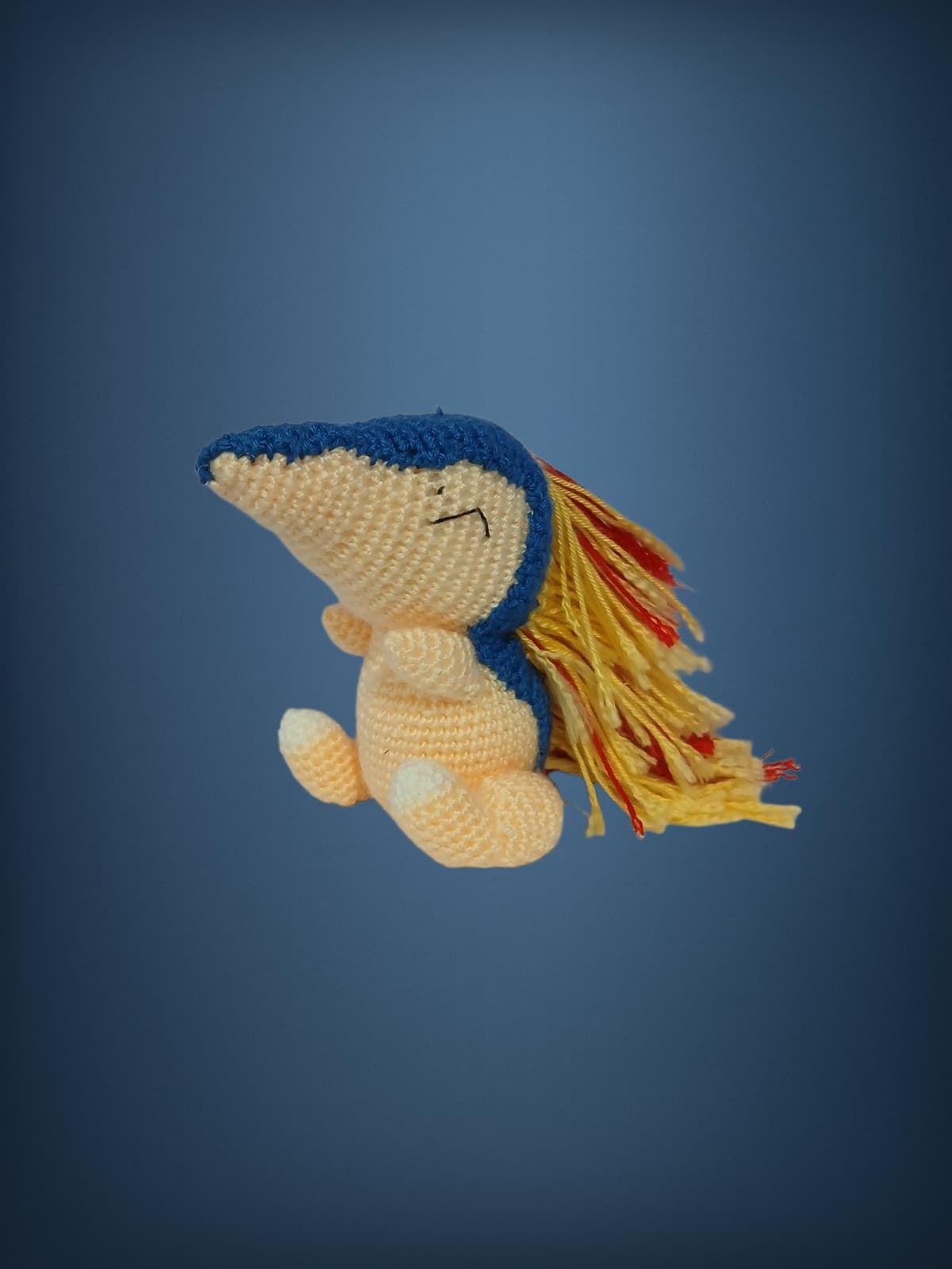 Peluche pokemon cyndaquil hecho a mano a ganchillo (amigurumi). - Imagen 1