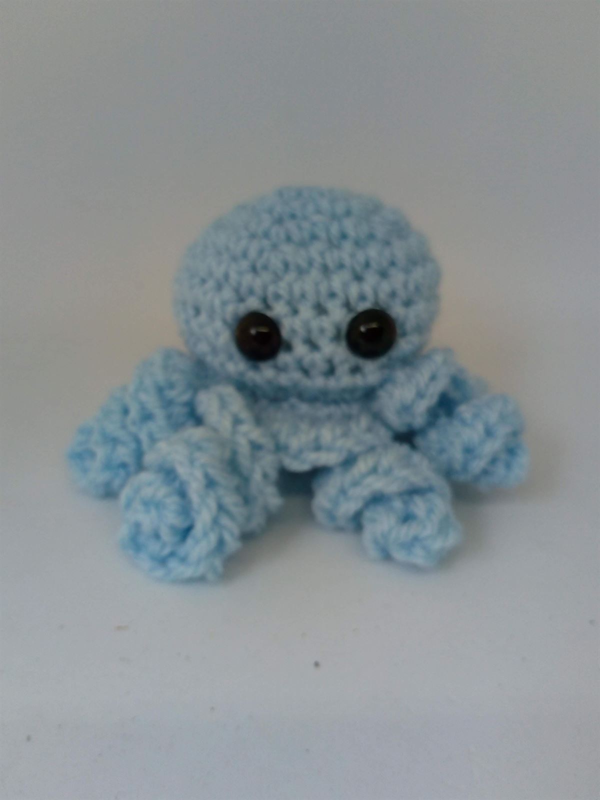 Peluche pulpo amigurumi 8 cm - Imagen 8