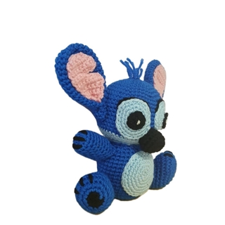 Peluche stitch hecho a mano a ganchillo (amigurumi). - Imagen 2