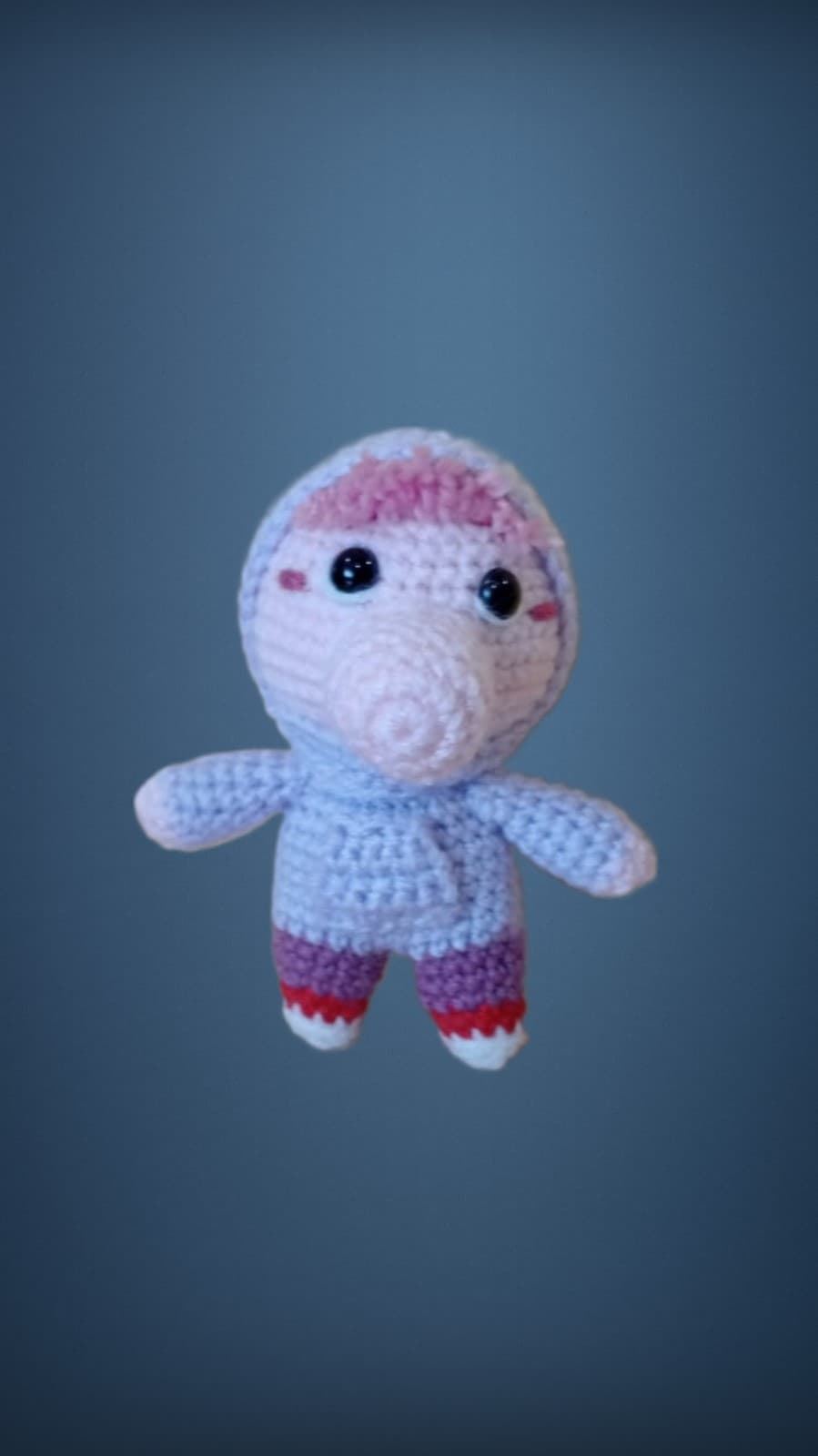 Peluche vergüenza inside out del revés emociones hecha a mano a ganchillo (amigurumi). - Imagen 1