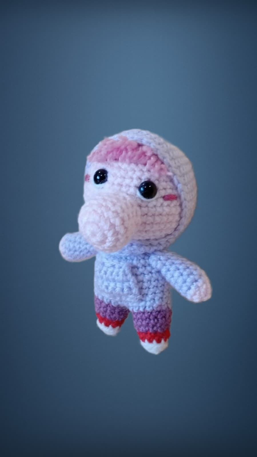 Peluche vergüenza inside out del revés emociones hecha a mano a ganchillo (amigurumi). - Imagen 2